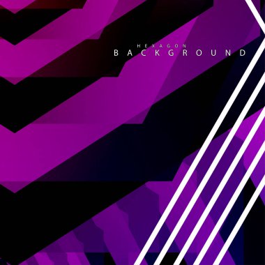 renkli altıgen soyut arka plan. Saydam vektör arka planı