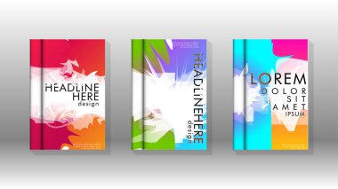 Renkli soyut sprey desenleri ile arka plan kapağı vektör tasarımı. Renk karışımı. Vektör Eps 10. Vektör çizimi