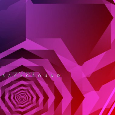 renkli altıgen soyut arka plan. Saydam vektör arka planı