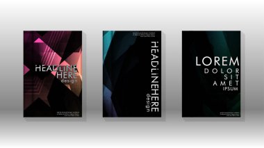 Kapak kitabı renkli altıgen soyut arka plan