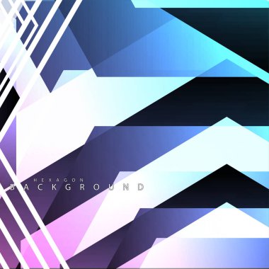 renkli altıgen soyut arka plan. Saydam vektör arka planı