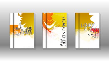 Renkli soyut sprey desenleri ile arka plan kapağı vektör tasarımı. Renk karışımı. Vektör Eps 10. Vektör çizimi