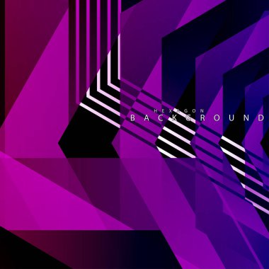 renkli altıgen soyut arka plan. Saydam vektör arka planı