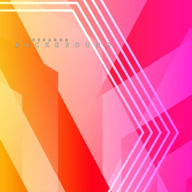 renkli altıgen soyut arka plan. Saydam vektör arka planı