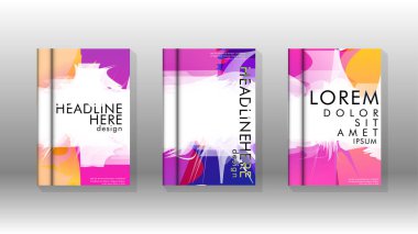 Renkli soyut sprey desenleri ile arka plan kapağı vektör tasarımı. Renk karışımı. Vektör Eps 10. Vektör çizimi