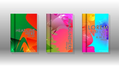 Renkli soyut sprey desenleri ile arka plan kapağı vektör tasarımı. Renk karışımı. Vektör Eps 10. Vektör çizimi