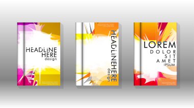 Renkli soyut sprey desenleri ile arka plan kapağı vektör tasarımı. Renk karışımı. Vektör Eps 10. Vektör çizimi