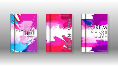 Renkli soyut sprey desenleri ile arka plan kapağı vektör tasarımı. Renk karışımı. Vektör Eps 10. Vektör çizimi