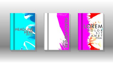 Renkli soyut sprey desenleri ile arka plan kapağı vektör tasarımı. Renk karışımı. Vektör Eps 10. Vektör çizimi