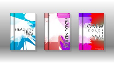 Renkli soyut sprey desenleri ile arka plan kapağı vektör tasarımı. Renk karışımı. Vektör Eps 10. Vektör çizimi