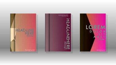 Kapak kitabı renkli altıgen soyut arka plan