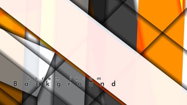 Dikdörtgen tüp elemanları vektör 3d arka plan