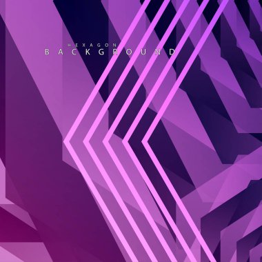 renkli altıgen soyut arka plan. Saydam vektör arka planı