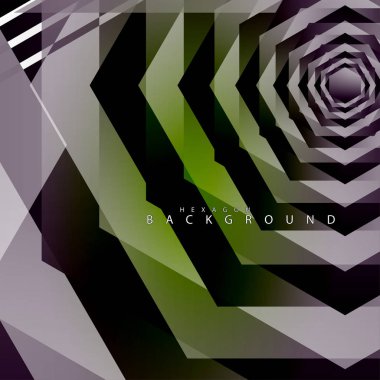 renkli altıgen soyut arka plan. Saydam vektör arka planı