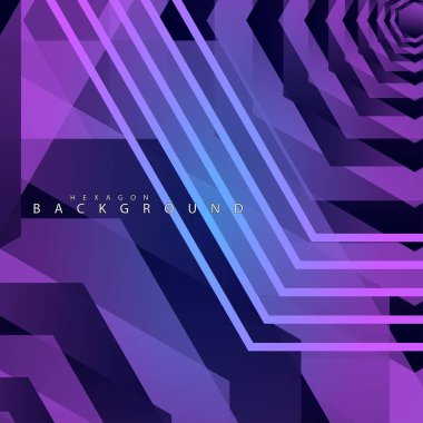 renkli altıgen soyut arka plan. Saydam vektör arka planı