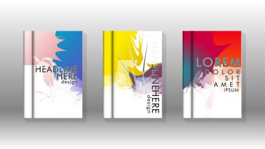 Renkli soyut sprey desenleri ile arka plan kapağı vektör tasarımı. Renk karışımı. Vektör Eps 10. Vektör çizimi