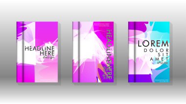 Renkli soyut sprey desenleri ile arka plan kapağı vektör tasarımı. Renk karışımı. Vektör Eps 10. Vektör çizimi