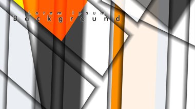 Dikdörtgen tüp elemanları vektör 3d arka plan