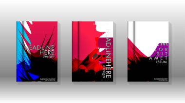 Renkli soyut sprey desenleri ile arka plan kapağı vektör tasarımı. Renk karışımı. Vektör Eps 10. Vektör çizimi