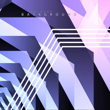 renkli altıgen soyut arka plan. Saydam vektör arka planı
