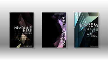 Kapak kitabı renkli altıgen soyut arka plan