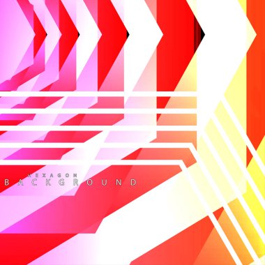 renkli altıgen soyut arka plan. Saydam vektör arka planı