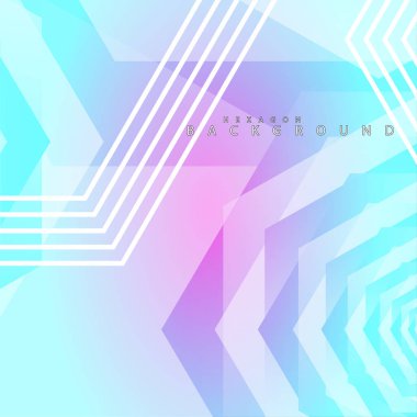 renkli altıgen soyut arka plan. Saydam vektör arka planı