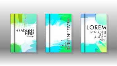 Renkli soyut sprey desenleri ile arka plan kapağı vektör tasarımı. Renk karışımı. Vektör Eps 10. Vektör çizimi