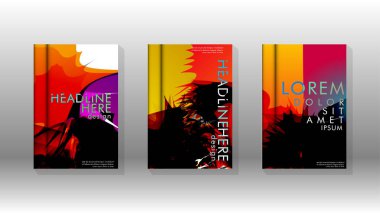 Renkli soyut sprey desenleri ile arka plan kapağı vektör tasarımı. Renk karışımı. Vektör Eps 10. Vektör çizimi