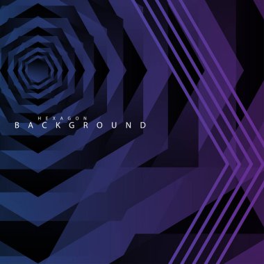 renkli altıgen soyut arka plan. Saydam vektör arka planı