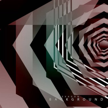 renkli altıgen soyut arka plan. Saydam vektör arka planı