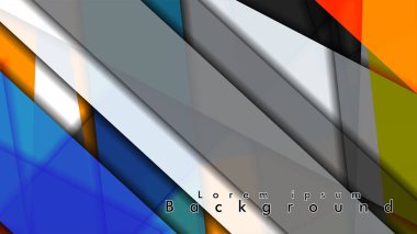 Renkli desen çizgileri ile soyut vektör arka plan tasarımı