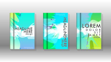 Renkli soyut sprey desenleri ile arka plan kapağı vektör tasarımı. Renk karışımı. Vektör Eps 10. Vektör çizimi