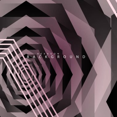 renkli altıgen soyut arka plan. Saydam vektör arka planı