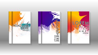 Renkli soyut sprey desenleri ile arka plan kapağı vektör tasarımı. Renk karışımı. Vektör Eps 10. Vektör çizimi