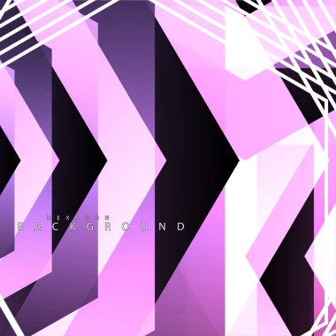 renkli altıgen soyut arka plan. Saydam vektör arka planı