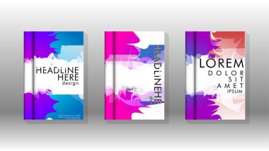 Renkli soyut sprey desenleri ile arka plan kapağı vektör tasarımı. Renk karışımı. Vektör Eps 10. Vektör çizimi