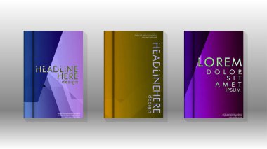 Kapak kitabı renkli altıgen soyut arka plan