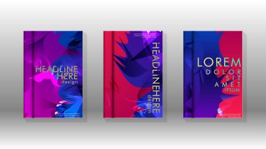 Renkli soyut sprey desenleri ile arka plan kapağı vektör tasarımı. Renk karışımı. Vektör Eps 10. Vektör çizimi