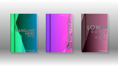 Kapak kitabı renkli altıgen soyut arka plan