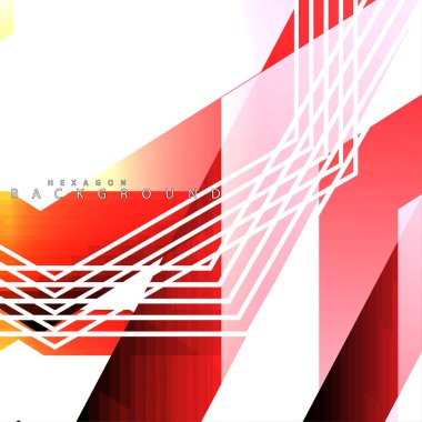 renkli altıgen soyut arka plan. Saydam vektör arka planı