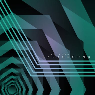 renkli altıgen soyut arka plan. Saydam vektör arka planı