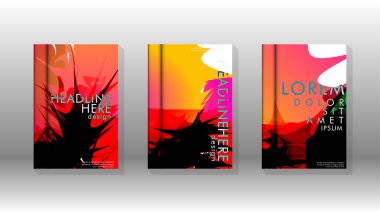 Renkli soyut sprey desenleri ile arka plan kapağı vektör tasarımı. Renk karışımı. Vektör Eps 10. Vektör çizimi