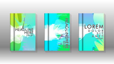 Renkli soyut sprey desenleri ile arka plan kapağı vektör tasarımı. Renk karışımı. Vektör Eps 10. Vektör çizimi