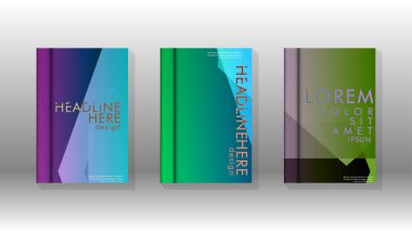 Kapak kitabı renkli altıgen soyut arka plan