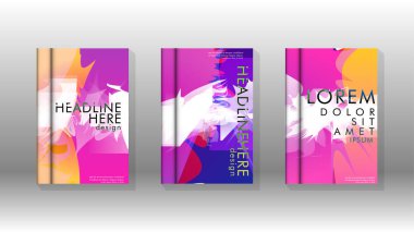 Renkli soyut sprey desenleri ile arka plan kapağı vektör tasarımı. Renk karışımı. Vektör Eps 10. Vektör çizimi