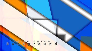 Renkli desen çizgileri ile soyut vektör arka plan tasarımı