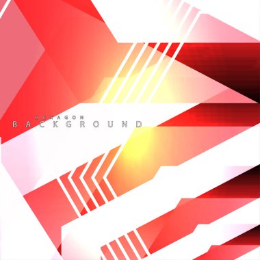 renkli altıgen soyut arka plan. Saydam vektör arka planı