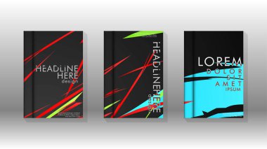 Kitap Kapağı renkli geometrik arka planlar.