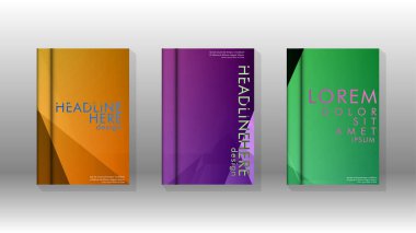 Kapak kitabı renkli altıgen soyut arka plan